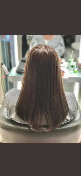 セミロング 新宿/韓国レイヤー/ 顔まわり/メンズヘアのヘアスタイル