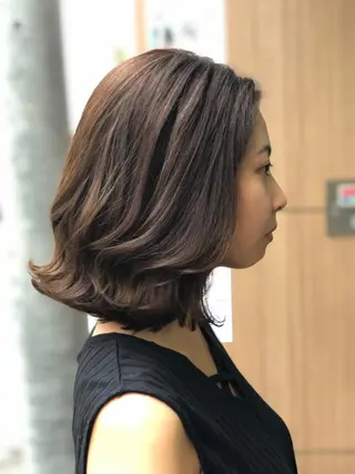ミディアム ドラマ大好き 美容師hideyaのヘアスタイル