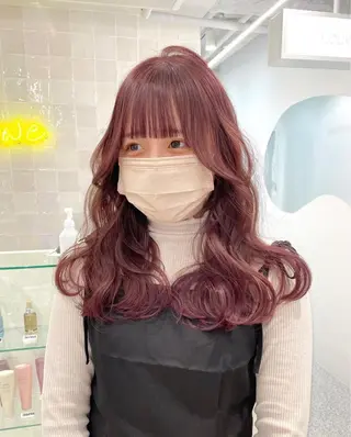 セミロング カラー 透明感カラー🪡🤍 nanao🤍🪡のヘアスタイル