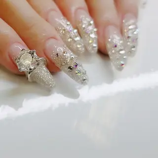 ロング ネイル クロキ 。のネイルデザイン