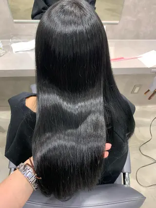 ロング カラー ヘアアレンジ 新宿♥ハッシュカット 暖色カラー♥Unaのヘアスタイル