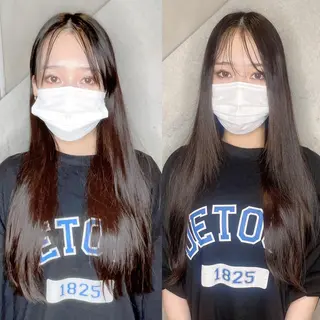 ロング カラー パーマ ヘアアレンジ キッズ ネイル マツエク・マツパ ACHFILO モデル募集のヘアスタイル