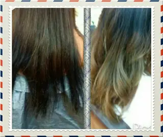 セミロング カラー 下妻 カラーエクステ難波のヘアスタイル