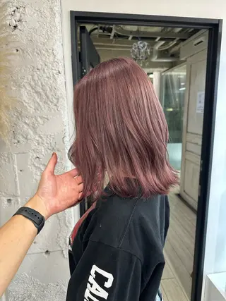 ミディアム カラー ヘアアレンジ 久米 治仁のヘアスタイル