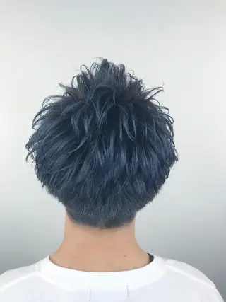 カラー メンズ インナーカラー/ ストレート/奥野洸也のヘアスタイル