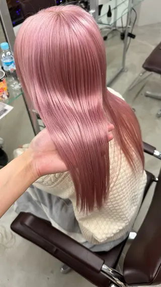 ロング カラー 透明感ワンカラー梅田 ダブルカラー/川上のヘアスタイル