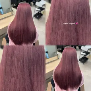 ロング カラー ハイトーン/艶カラー /ケアブリーチ/香音のヘアスタイル