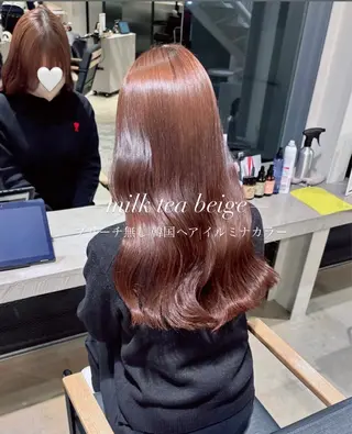 ロング yui/色気カラー /コテ巻き風パーマのヘアスタイル