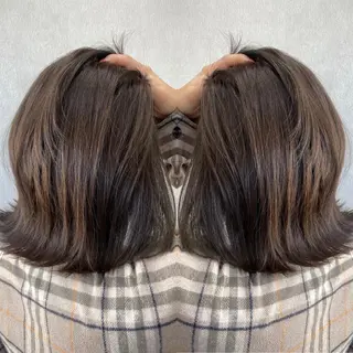 ミディアム カラー tocca 💜石田愛結💜のヘアスタイル