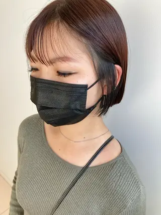 ショート カラー nono/パーマ /顔まわりカット🐈のヘアスタイル