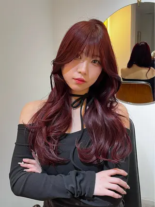 ロング カラー three所属・TOTA 唯一無二カラーのヘアスタイル