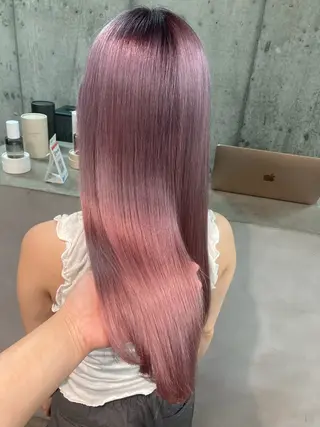 ロング カラー ✨最安値✨エクステ カラー🌼つきな🌼のヘアスタイル