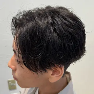 ショート パーマ メンズ 吉田 新平のヘアスタイル