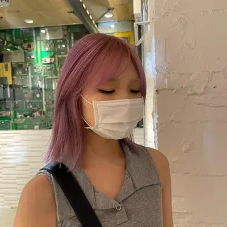 ミディアム カラー nameless miichiのヘアスタイル