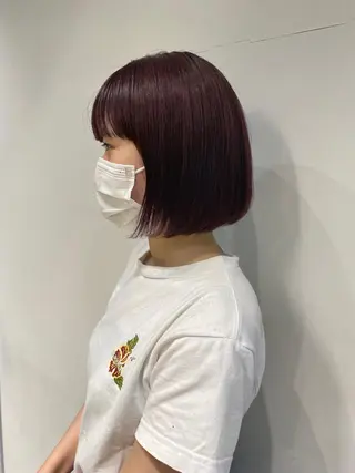 ショート カラー 透明感カラー/似合わ せカット/大島実加永のヘアスタイル