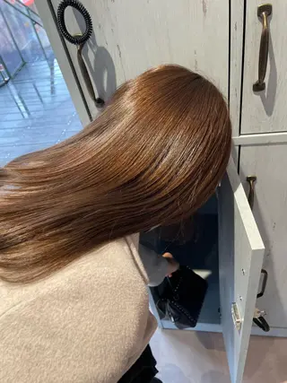 ロング カラー 韓国風/オシャレ /縮毛矯正/滝口琴未のヘアスタイル