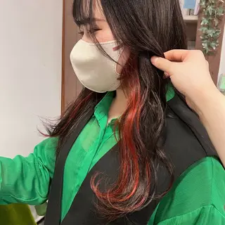 ロング カラー JUNGLEGYM所属・黒田 季穂のヘアスタイル