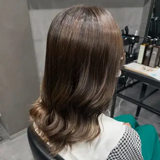 ミディアム カラー オルソーヘアー所属・mako /カラーモデル募集中のヘアスタイル