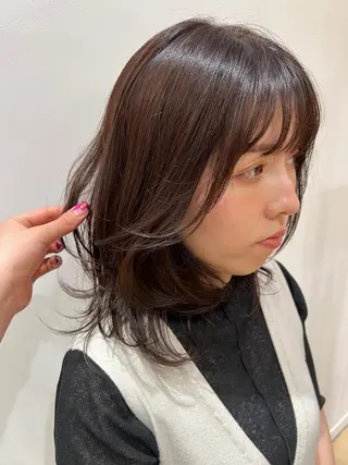 セミロング M.SLASH AVEDA 自由が丘所属・🌱艶髪カラー🌱 Karinのヘアスタイル