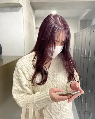 ロング カラー yuna/ボブカット /ハイトーンカラーのヘアスタイル