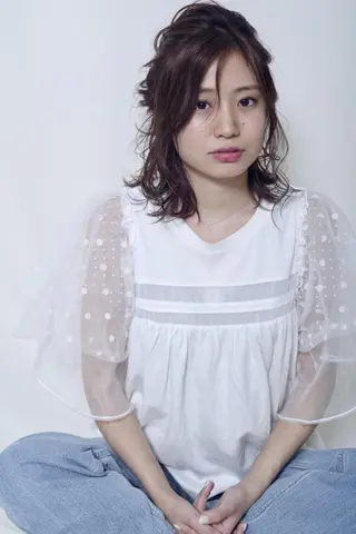 ミディアム カラー ヘアアレンジ ✨🌿大人可愛い愛さ れhair🌿✨松本のヘアスタイル