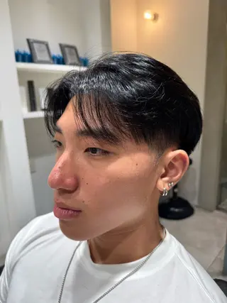 ミディアム メンズカット✂️/ パーマ🪢/金敷幸作のヘアスタイル