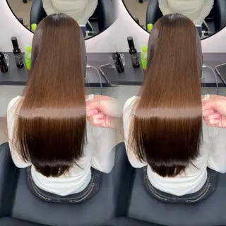 ロング カラー ヘアアレンジ 新宿 /髪質改善/ 縮毛矯正/ヒュウガのヘアスタイル