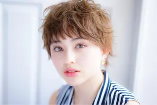 ショート カラー パーマ Manager 川井 崇彦のヘアスタイル