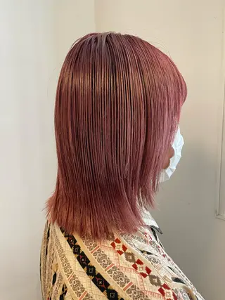 カラー Sherry/R 三川町　木村祐里奈のヘアスタイル