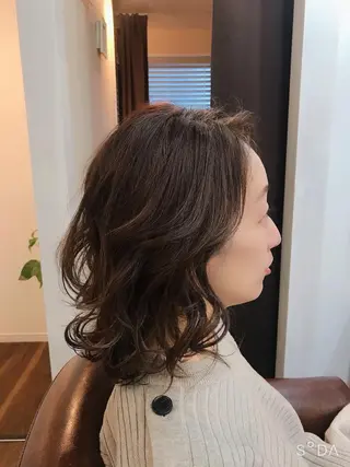 ミディアム カラー ヘアアレンジ 🌈elua yukaのヘアスタイル