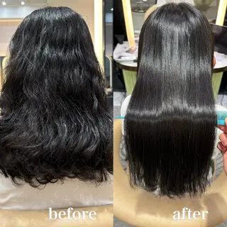 ロング 💖ボブ/髪質改善 顔周りレイヤー/ユイのヘアスタイル