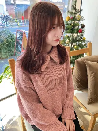 セミロング カラー ブリーチ特化🌺★ あや🌵のヘアスタイル