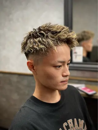 ショート パーマ 【再現性120%】 🔥龍也リュウヤ🔥のヘアスタイル