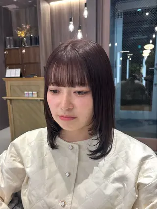 ミディアム カラー Iris by artina 武蔵小杉店【イリス バイ アルティナ】所属・🎼レイヤー/顔周り カット/nene♬のヘアスタイル