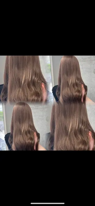 ロング rise/レイヤー／ ダブルカラーのヘアスタイル