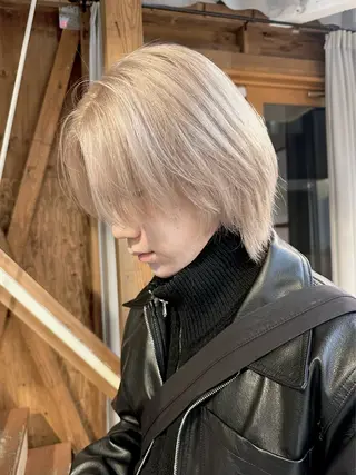 ミディアム カラー メンズ kai .のヘアスタイル