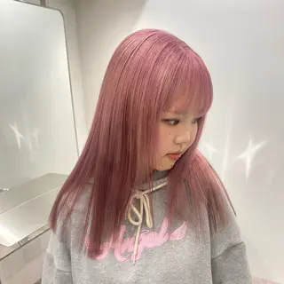 ロング カラー ミルクティーベージュ /sara💛のヘアスタイル