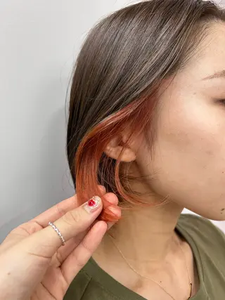 カラー ブリーチモデル/栄/ さあらのヘアスタイル