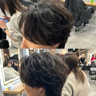 ミディアム カラー パーマ メンズ メンズ特化 👑YUTAのヘアスタイル