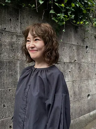 ミディアム パーマ パーマ/パーマ落とし /メンズカット/ヒロのヘアスタイル