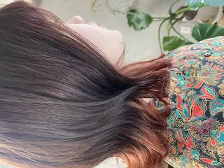 ミディアム カラー ヘアアレンジ 女性専用サロン 【中崎町】ゆきみのヘアスタイル