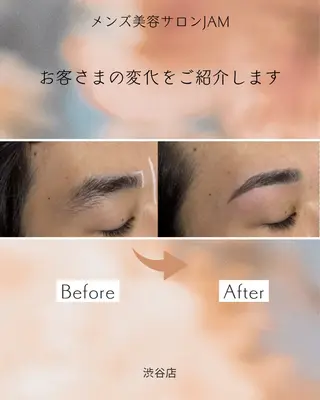 メンズ アイブロウ JAM所属・渋谷アイブロウリスト AYAの眉毛・アイブロウイメージ