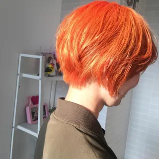 ショート カラー ボブ/暖色/デザイン KOYUKI⛄️のヘアスタイル