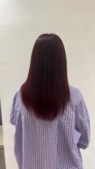 セミロング カラー 箕輪 愛瑚のヘアスタイル