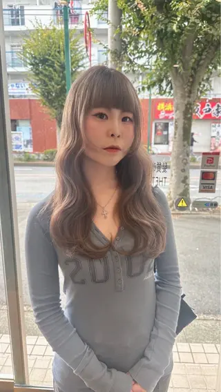 ロング 松本 羅華のヘアスタイル