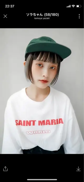 ショート SALOWIN所属・MA Iのヘアスタイル