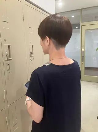 ショート 平松 里穗のヘアスタイル