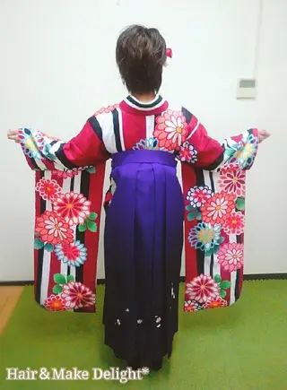 ショート ヘアアレンジ Hair&Make  Delight*のヘアスタイル