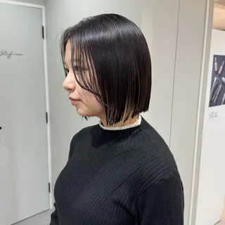 ミディアム カラー 江本真由香 透明感/艶カラー🍃のヘアスタイル