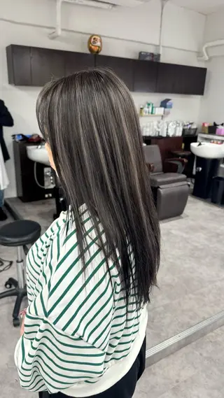 ロング カラー ヘアアレンジ 久米 治仁のヘアスタイル
